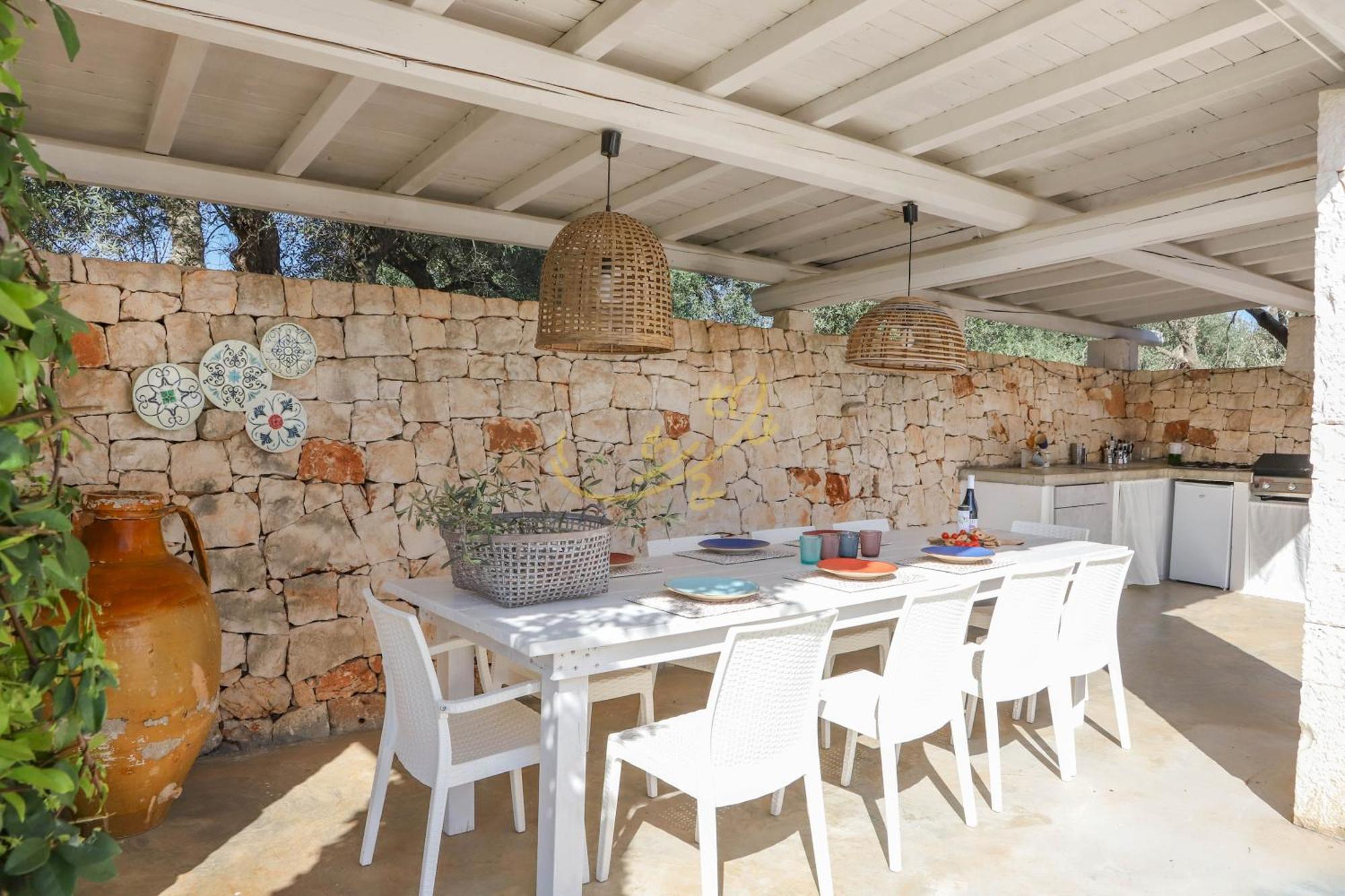 Вилла Td Dimora Del Giglio With Organic Garden With Pool Остуни Экстерьер фото